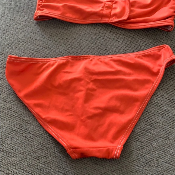 Marc by Marc Jacobs Bold Orange Bandeau Bikini Two Piece - Picture 3 of 6